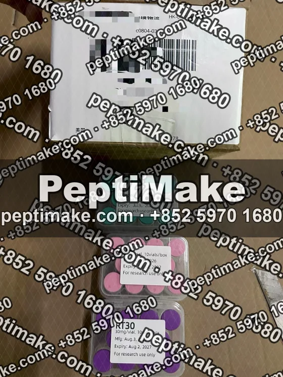 Sealed carton with courier label, details masked