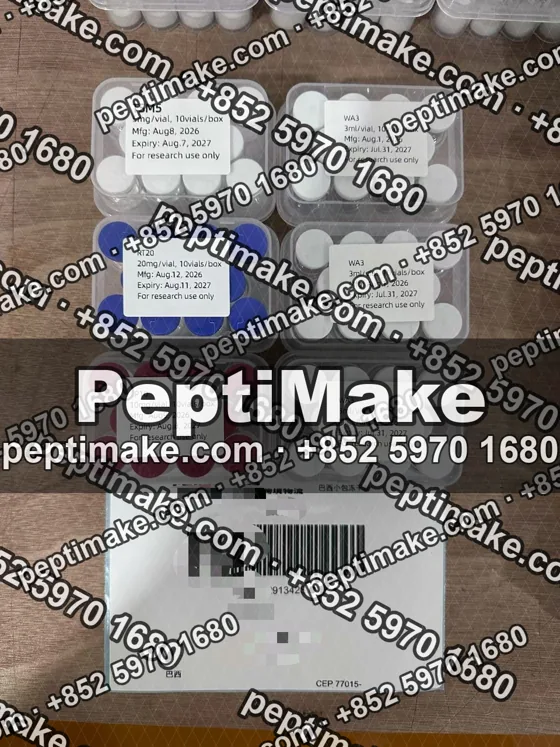 Kits and shipping paperwork before boxing, details masked