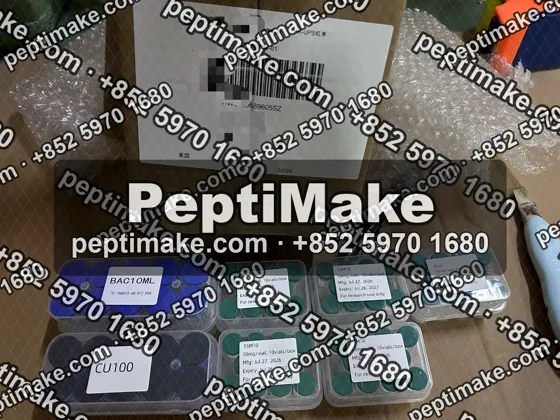 Kits staged in crates before cartoning